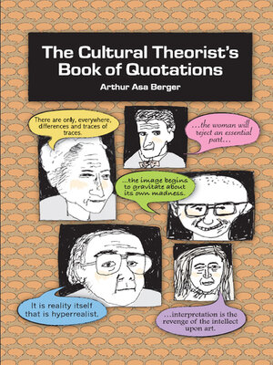 cover image of The Cultural Theorist's Book of Quotations